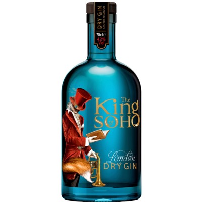 King of Soho, London Dry Gin / Flasche - 700ml., 42% Alc. Vol., / (€ 61.36 pro L)