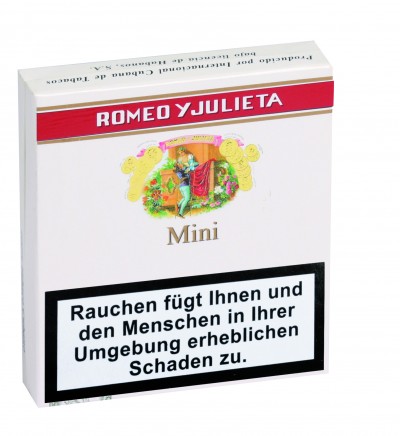 Romeo y Julieta - Mini Cigarillos (20er Packung) / Würfel mit 5 mal 20er Packung - insgesamt 100 Cigarillos