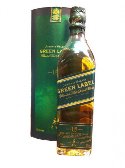 Johnnie Walker Green Label (Blended)  / Alk. 43% , Inhalt 0.2L (124,75 € pro L)