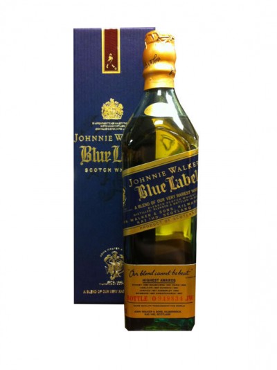 Johnnie Walker Blue Label (Blended)  / Alk. 43% , Inhalt 0.2L (249,75 € pro L)